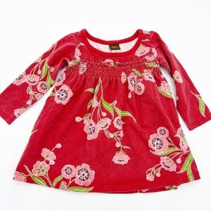 Tea Collection Red Floral Dress